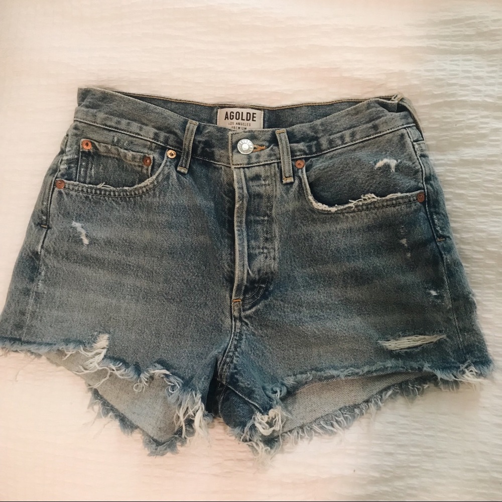 NWOT Agolde Parker shorts in swampmeet! Size 25!